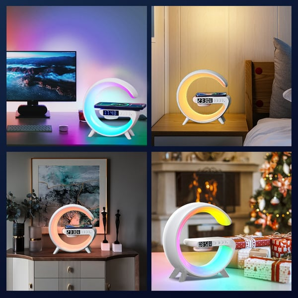 GlowTunes Smart Lamp - Multifunktionel Bluetooth-højttaler