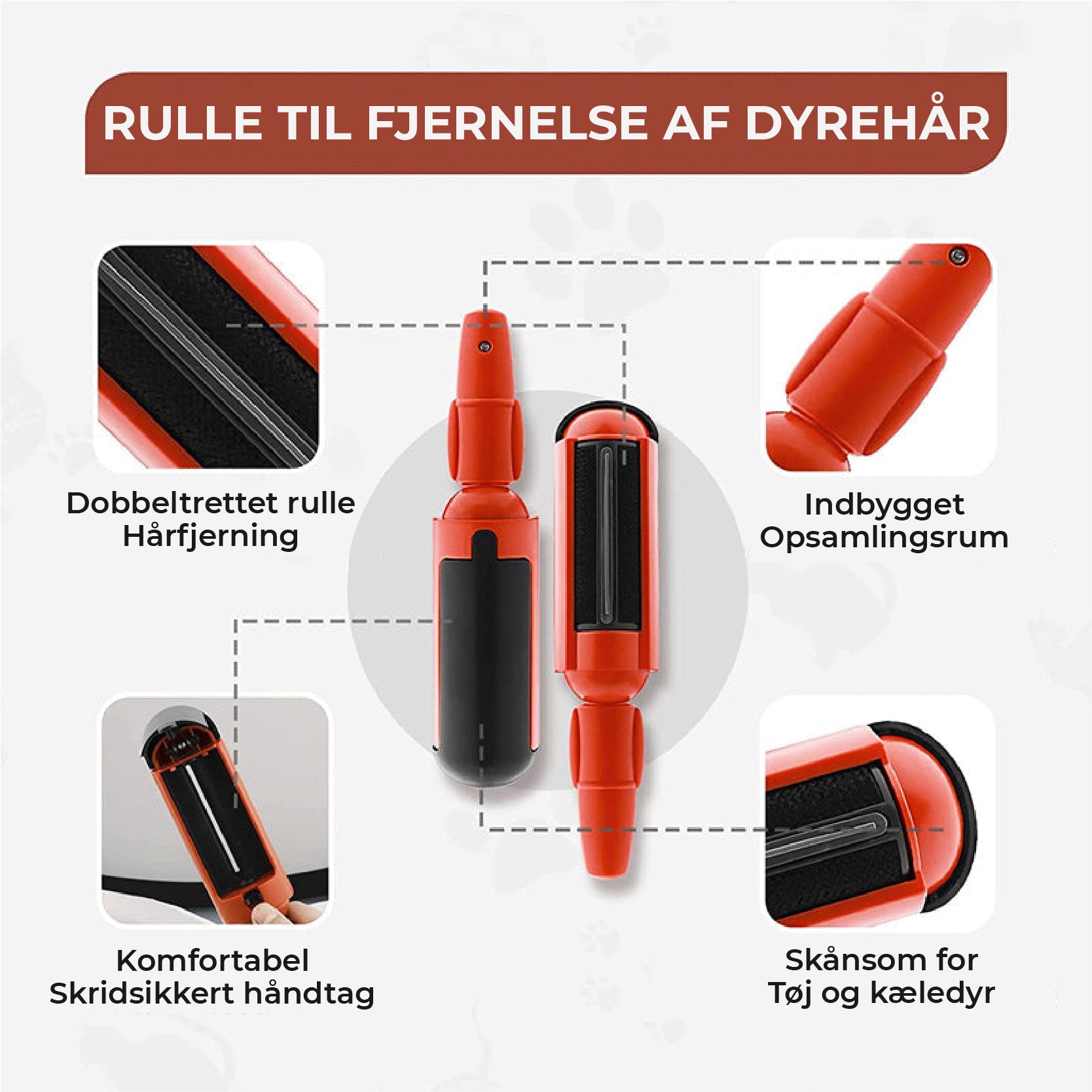 Genanvendelig Fnugrulle til Dyrehår – Effektiv og Miljøvenlig Hårfjerner til Møbler, Tøj og Bilsæder