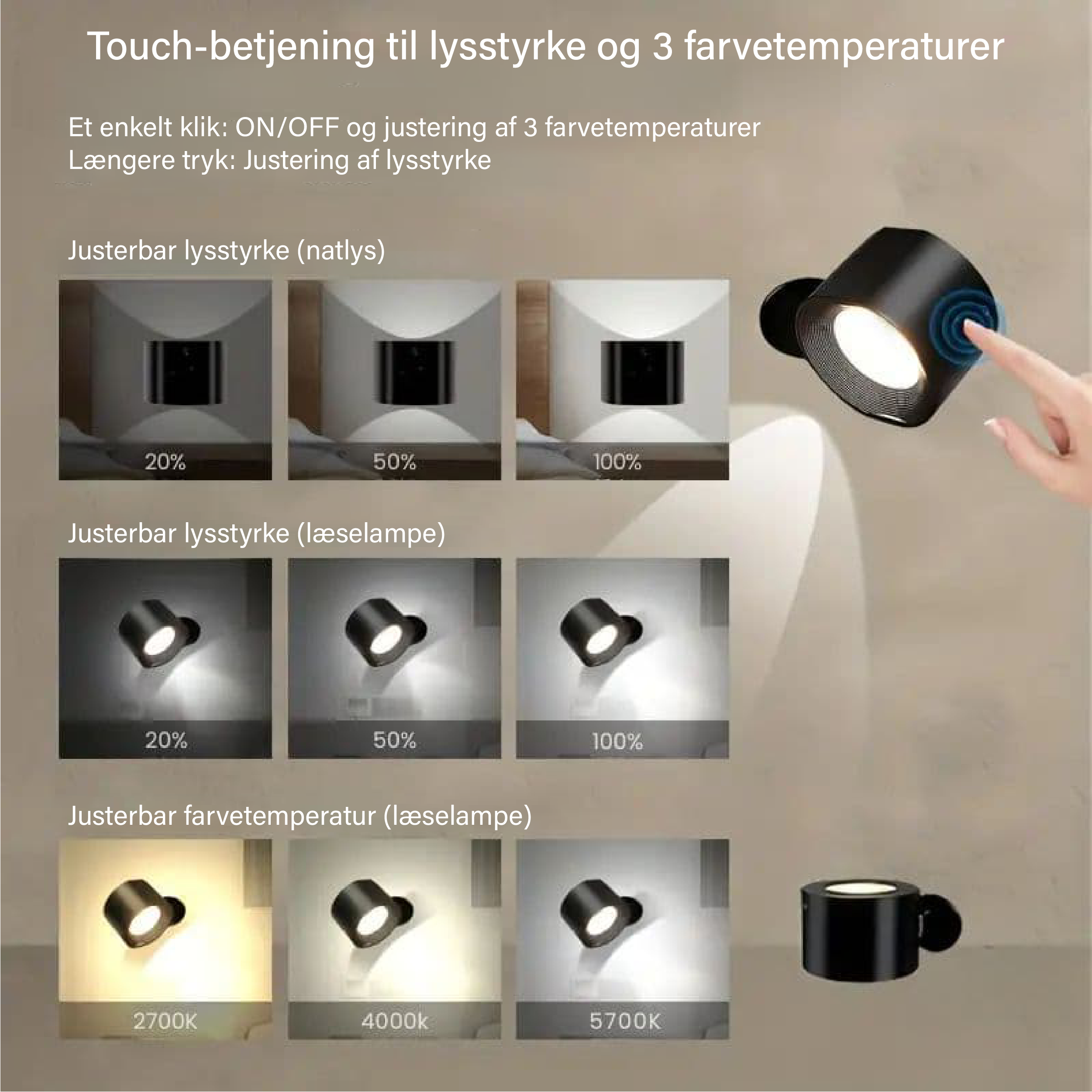 #Infinite LED-væglampe™