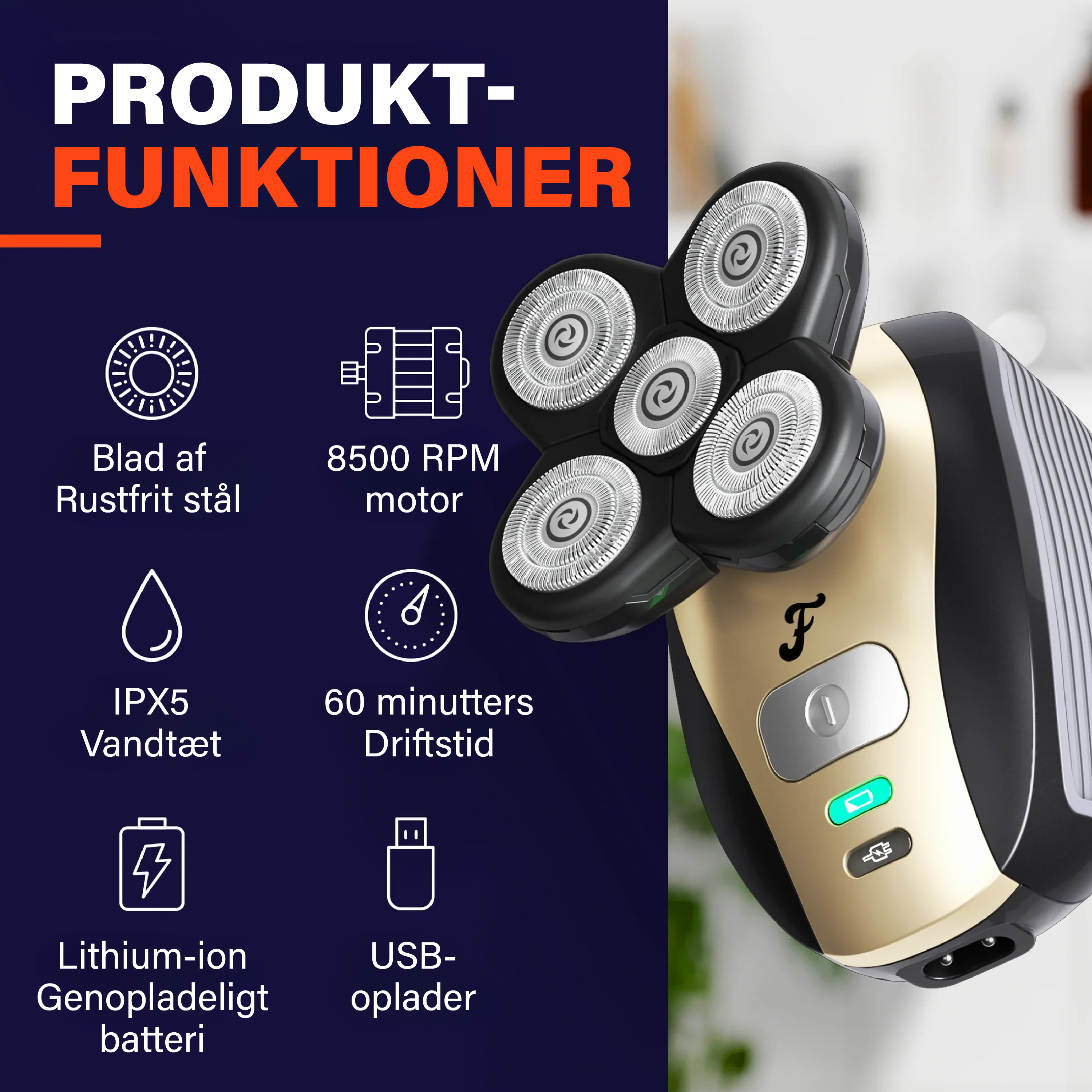 FlexSeries® Pro: Barbermaskine til hovedet