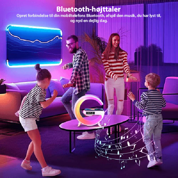 GlowTunes Smart Lamp - Multifunktionel Bluetooth-højttaler