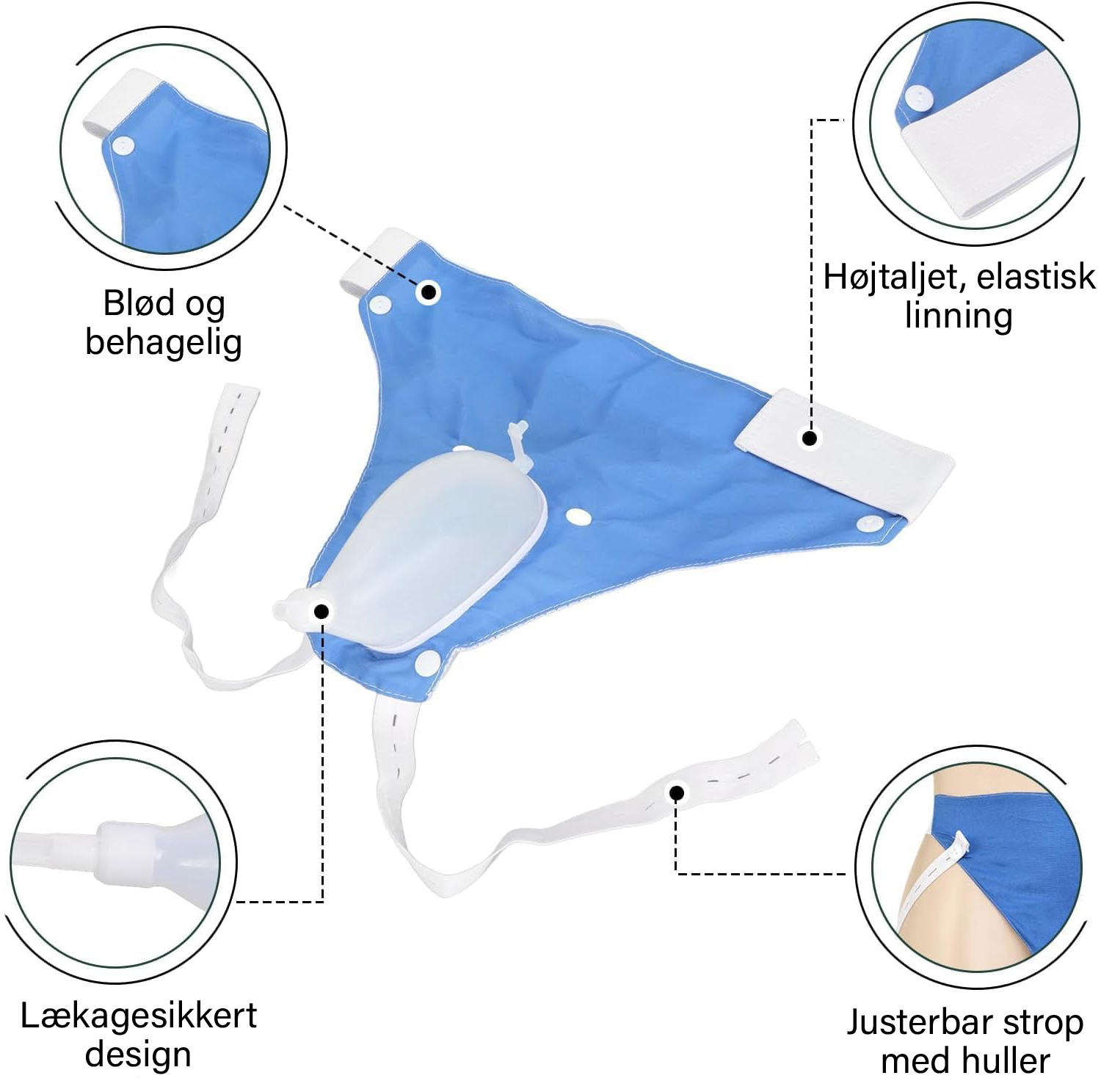 Lækagesikker Genanvendelig Urinpose af Medicinsk Kvalitet