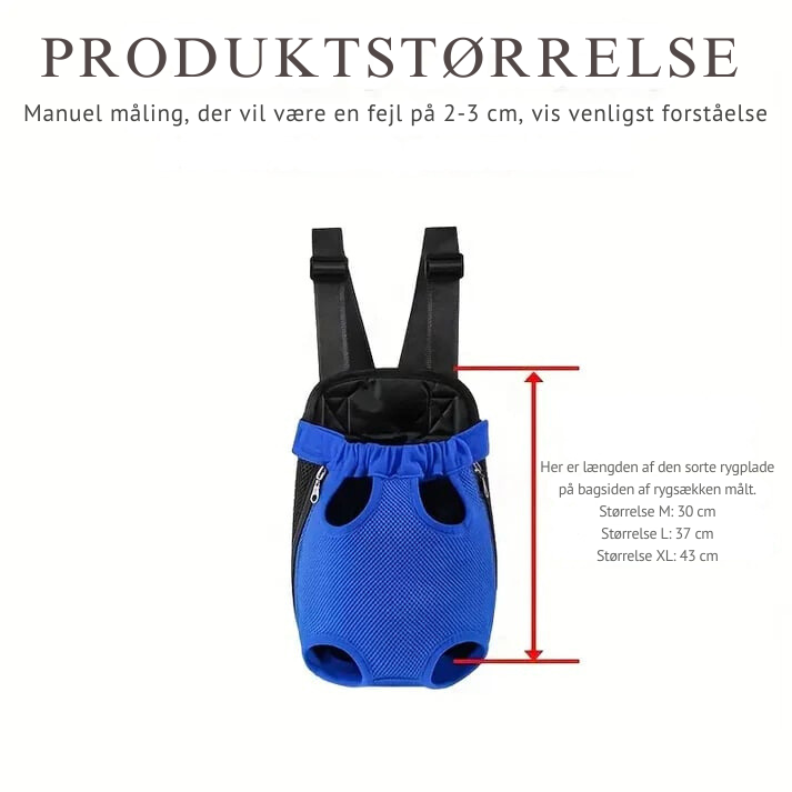 PawPack™ – Ergonomisk og Komfortabel Rygsæk til Kæledyr | Perfekt til Hunde & Katte på Farten